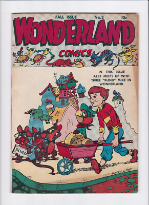 WONDERLAND COMICS #2 [1945 FN-] ''THREE BLIND MICE''