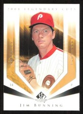 2004 SP Legendary Cuts JIM BUNNING Base Baseball card PHILADELPHIA PHILLIES