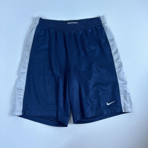 Vintage Y2K Nike Basketball Shorts Blue Men XL Active Athletic Gym Training