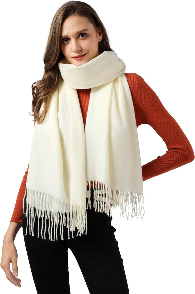 Ymomode Scarfs for Women Pashmina Shawls and Wraps Evening Cream