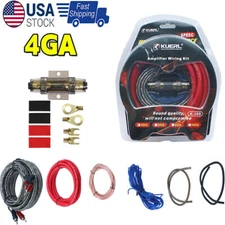 Car Audio 4Gauge Cable Kit Amp Amplifier Install RCA Subwoofer Sub Wiring 2000W