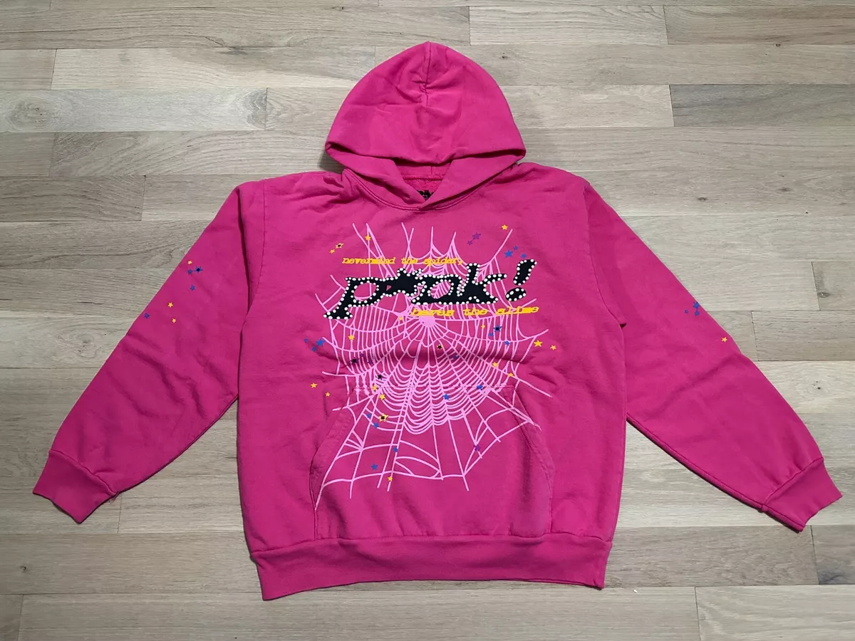 NEW Spider Worldwide × Young Thug Sp5der Pink Hoodie Sz S-XL 100