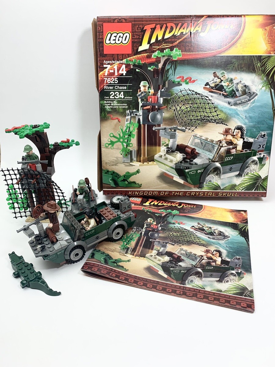 LEGO Indiana Jones #7625 River Chase 100% Complete w/ Manual & Box