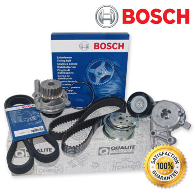 BOSCH ZAHNRIEMEN + ROLLENSATZ WAPU RIEMENSPANNER FÜR AUDI A3 VW GOLF IV BORA 1.6