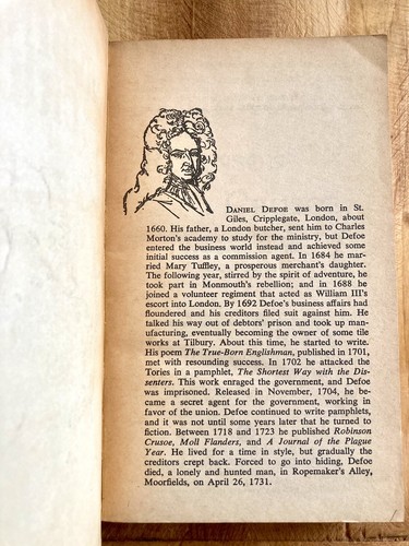 ROBINSON CRUSOE by DANIEL DEFOE 1961 VINTAGE SIGNET PAPERBACK MID-CENTURY ART VG - Picture 2 of 4