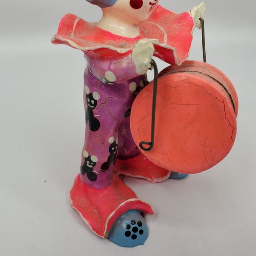Creepy Scary Halloween Clowns Figurines Paper Mache Nightmare Fuel Dirty - Picture 8 of 10