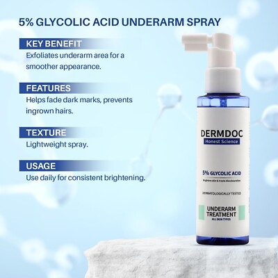 DermDoc Brighten Up Combo Brightening Spray -100 ml Acid