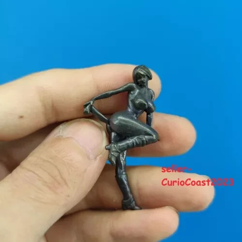 Brass Female Statue Sexy Beauty Model Anime Girl Mini Collection Ornament