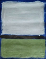 Mark R0thk0 Signed Abstract Expressionist Oil Painting on Canvas - American Art