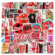 10pcs Coke Inspired Stickers Coca Cola Drink Soda Pop