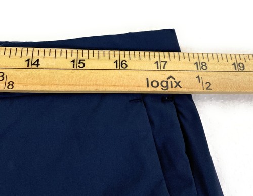 Polo Ralph Lauren Herren flache Vorderseite 100 % Polyester marineblau Reisehose *35 x 31* - Bild 9 von 13