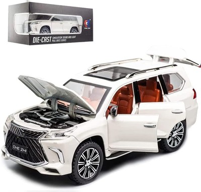 1/24 Scale Lexus 570 Off-Road in Luxury SUV Zinc Alloy Model Car for Kids Gifts