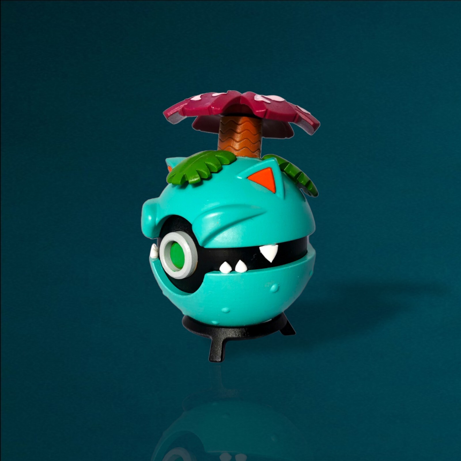 Florizarre Pokémon figurine résine 3D sculpture Pokéball art geek 15cm