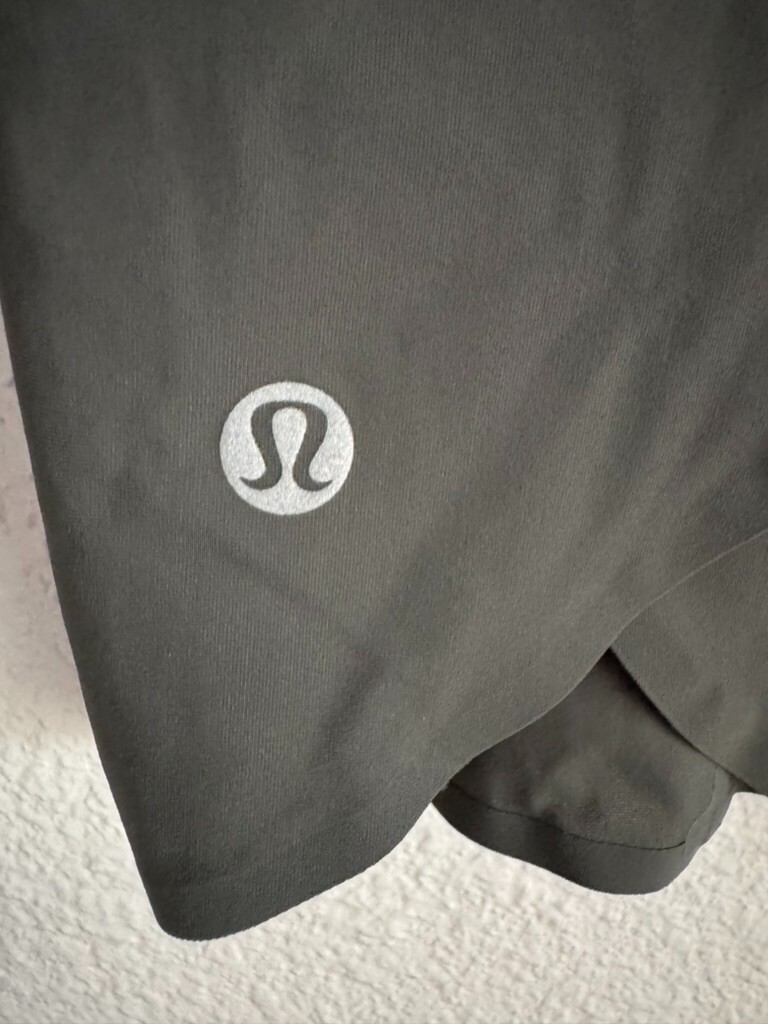 LULULEMON QUICK PACE Split Open Back Olive Green/… - image 4