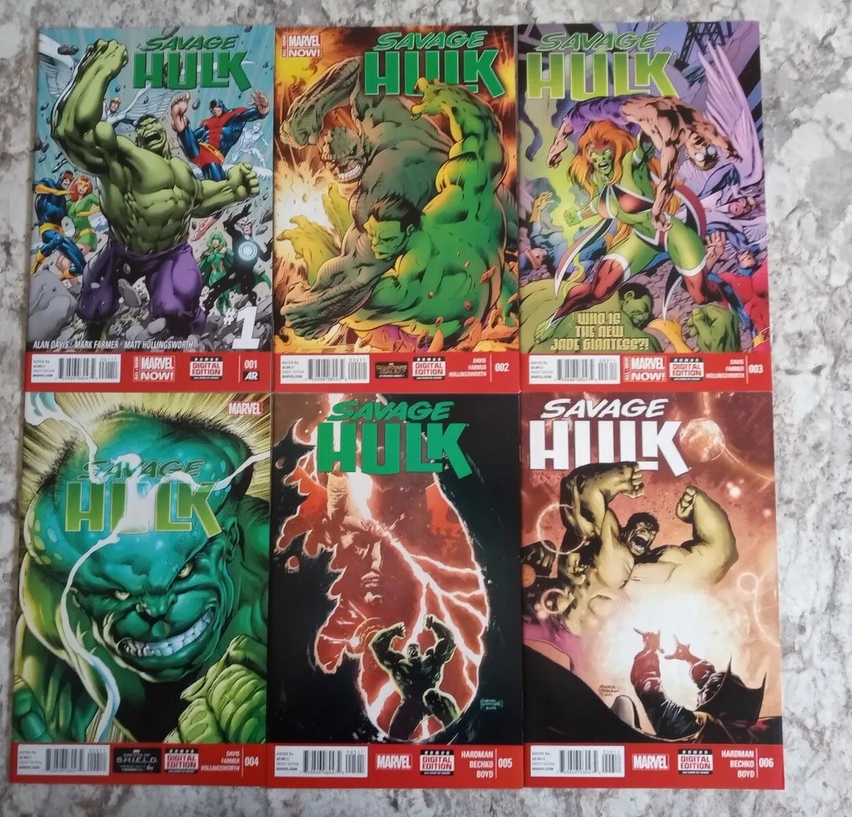 Savage Hulk #1-6 Full Set VF/NM Marvel Comics Davis | eBay