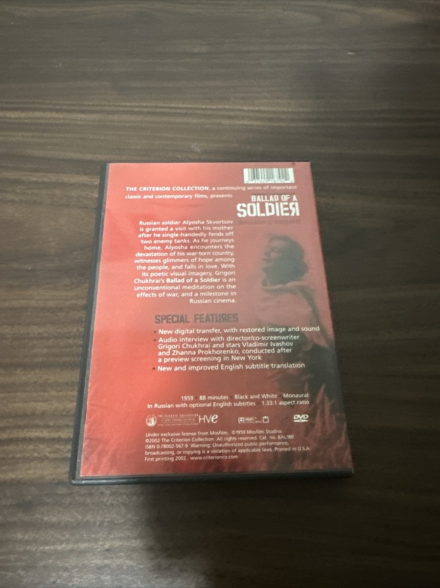 Ballad of a Soldier (Criterion Collection) (DVD, 1959) 37429167922
