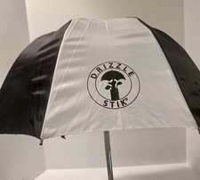 Drizzle Stick Golf Bag Umbrella Black White NICE 