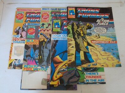 The TRANSFORMERS Comic - 5 Comic JOB LOT - No 230 to 234 - Date 1989 - UK Comic