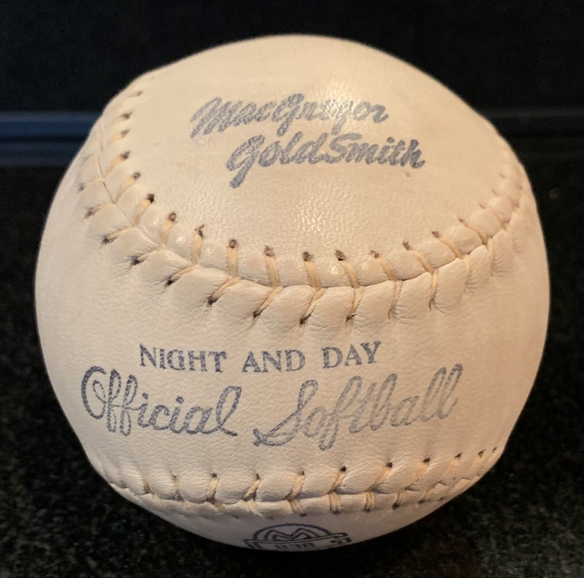 3 Boules De Softball Vintage MacGregor Goldsmith 12 - Nuit Années 1960 - Neuf Boîte Ouverte