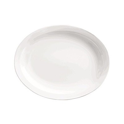 World Tableware 840-520N-17 Classic Plain Bright White China - Platter, Narrow