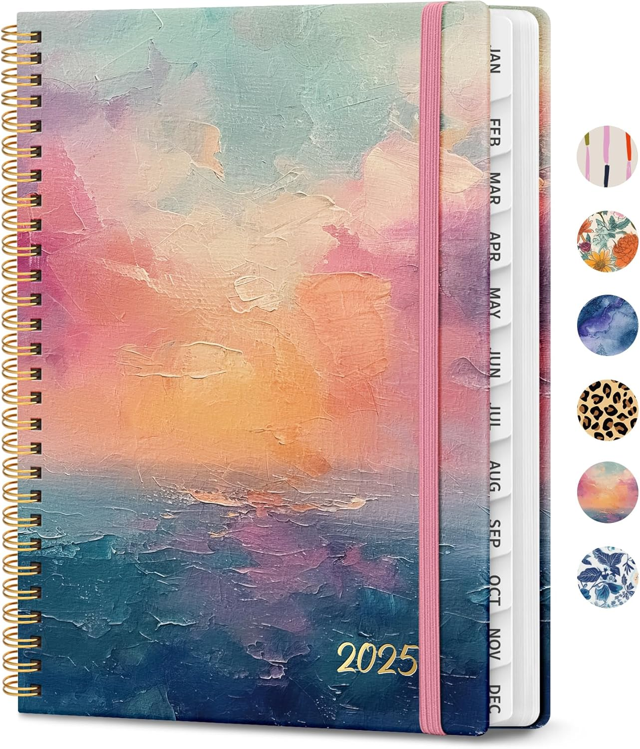 2025 Planner, Weekly and Monthly Calendar Planner Book (Jan 2025 - Dec 2025), Ha