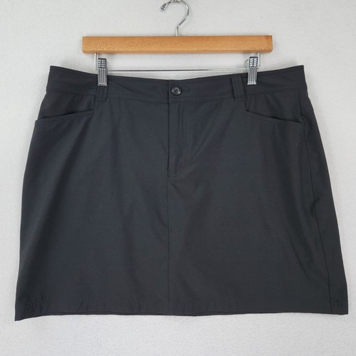 Eddie Bauer Skort Damen 16 schwarz Tennis Golf Wandern Outdoor sportlich Stretch
