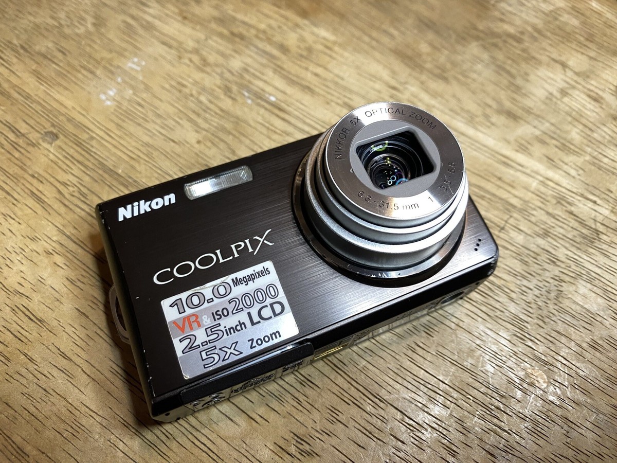 Nikon CoolPix S550 10MP Digital Camera Graphite Black Tested