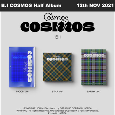 B.I COSMOS Half Album 3SET CD+Photobook+PhotoCard+Etc+Tracking Number