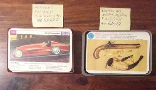 Konvolut Quartett von F.X. Schmid 60iger / 70iger Jahre alle Karten Komplett. - Bild 4 von 11