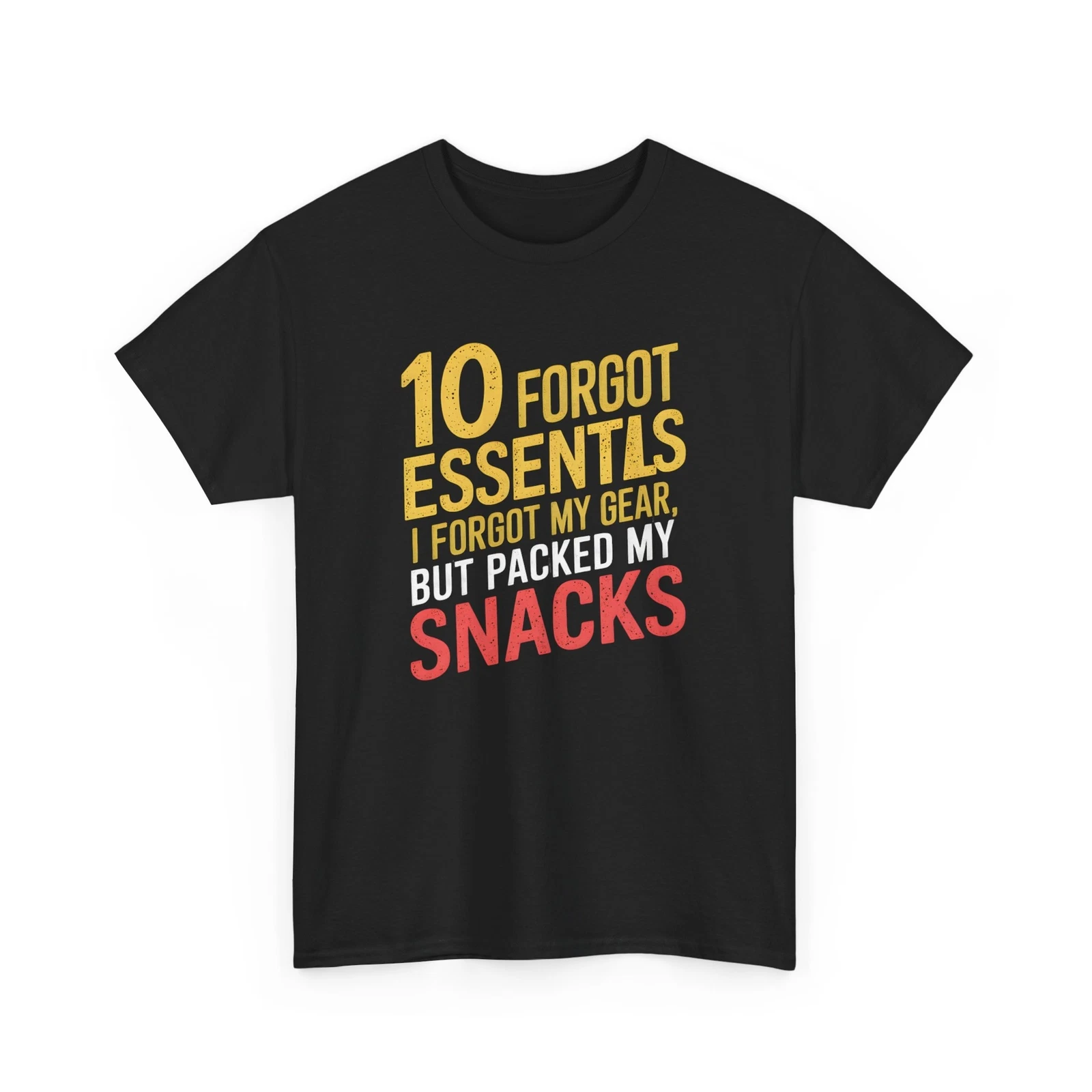 Funny Camping T Shirt I Forgot My Gear Packed My Snacks Gift Short Sleeve Tee
