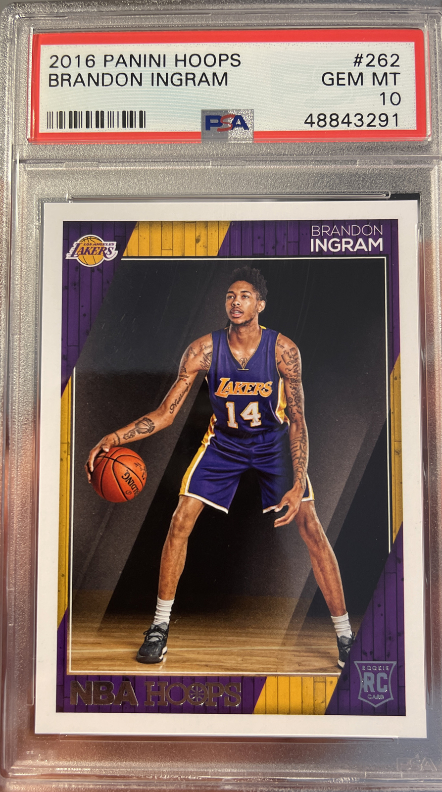 2016 Panini NBA Hoops Brandon Ingram Rookie Zion Teammate PSA 10 Gem Mint