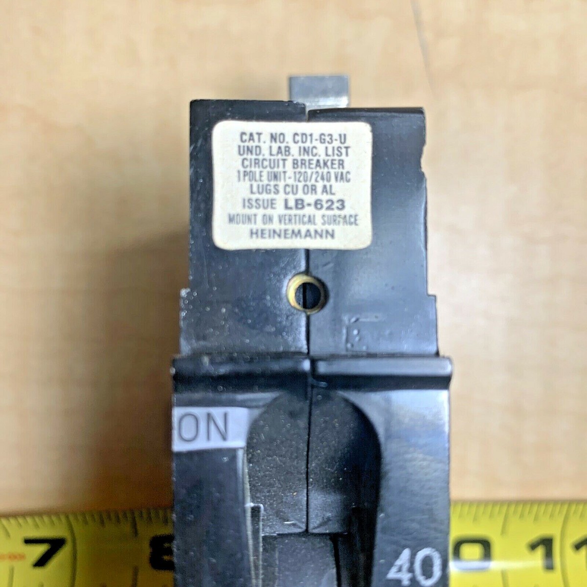 Heinemann CD1-G3-U-0040-100-A Circuit Breaker - 40 Amp - 1 Pole