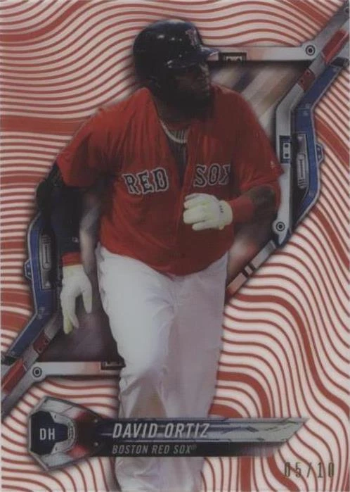 Pattern 1 Waves/Diagonals Red Rainbow Foil