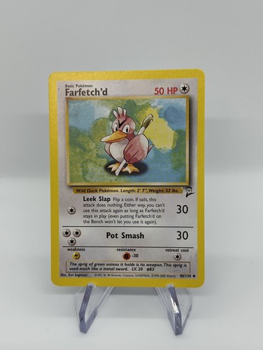 Farfetch'd Base Set 2 Unlimited 40/130 Pokemon TCG Vintage WOTC - Picture 1 of 2