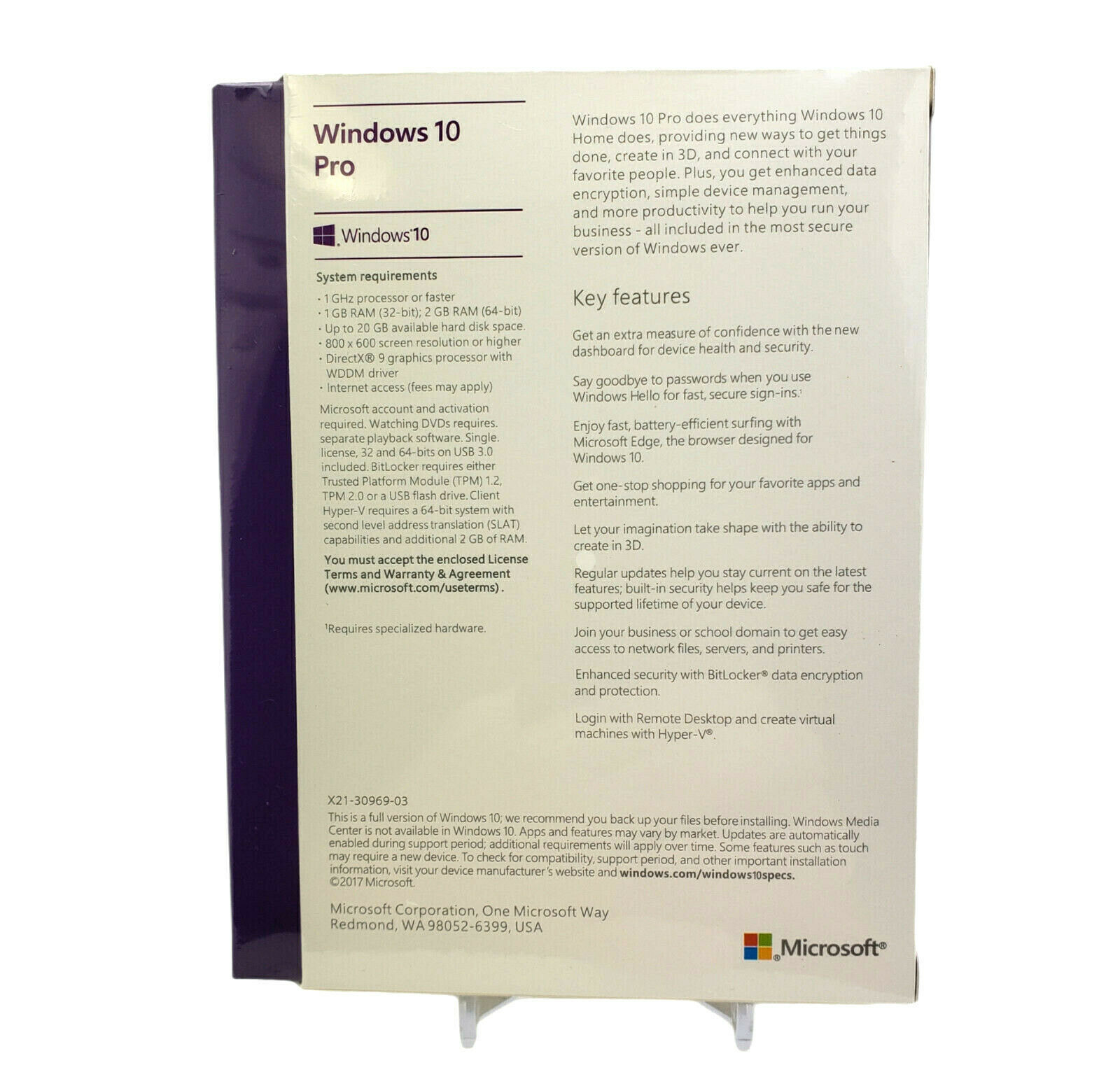 Microsoft Windows 10 Pro 32/64-Bit USB Flash Drive English Retail Box New  Sealed | eBay