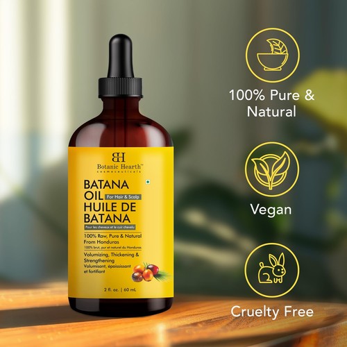 Botanic Hearth Raw Batana Oil for Hair Growth (2 fl oz) | 100% Pure & Unrefined. - Picture 5 of 12