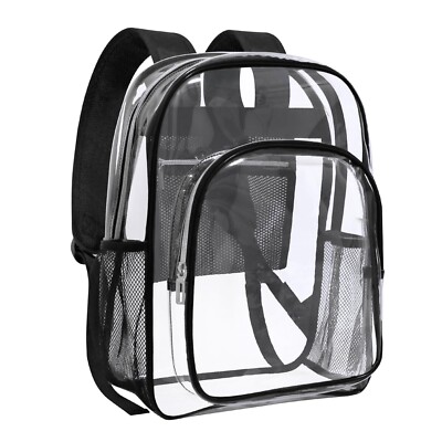 HEEYA Clear Backpack Heavy Duty Transparent Backpack for Security, Sports, Wo...