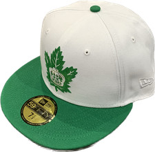 Men's Toronto Marlies Kelly Green & White Custom New Era 59fifty Fitted Hat Cap