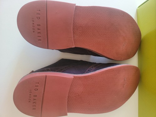 TED BAKER JAMFRO BLUE SUEDE BROGUE SHOES SIZE 13 (US) WONDERFUL CONDITION W. BOX - Picture 5 of 6