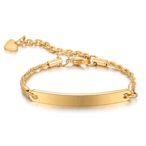 Engraving Stainless Steel Name Bracelet - Picture 5 of 8
