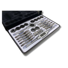 24pc Tap and Die Set Thread Repair Kit Imperial Tap Set Screw Bolt Tools Case