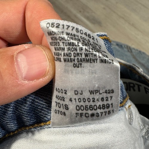 Vintage Levis 560 Jeans Herren 32x31 (34x32 Etikett) Loose Tapered Comfort Fit Y2K Denim - Bild 7 von 15