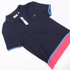 Lacoste Slim Fit Three Tone Stripe 2 Button Polo
