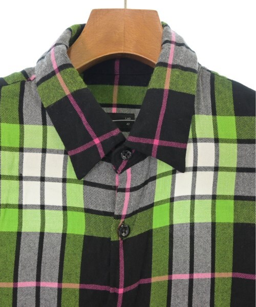 LAD MUSICIAN Casual Shirt GreenxBlackxWhite etc.(Check Pattern 