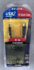 BELKIN Printer Cable USB 2 High-Speed 2.0 Cable 10 FOOT USB A Plug to B Plug