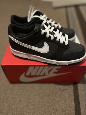 Nike Dunk Low Retro White Black Panda Shoes DH9765-002 GS 