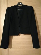ZARA Giacca corta Donna TG M COLORE NERO elegante 