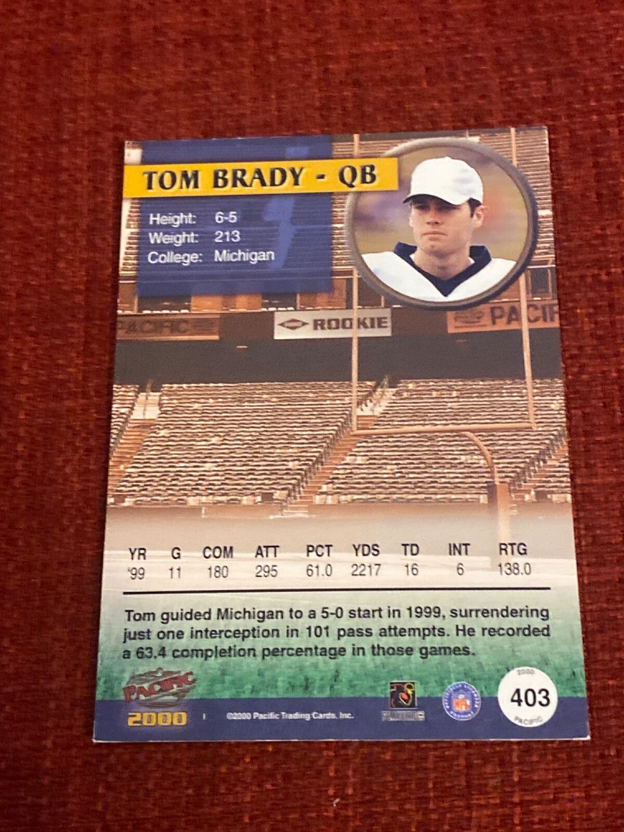 2000 pacific tom brady ルーキーカード　999枚限定 Tom Brady 2000 Pacific Paramount #138 HoloGold /130 Price