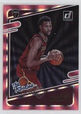 2021-22 Panini Donruss The Rookies Holo Pink Laser Evan Mobley #3 s1i
