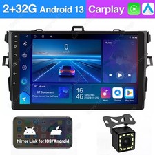 Car Stereo Radio For Toyota Corolla 2009-2015 Android 15 Apple CarPlay GPS WIFI